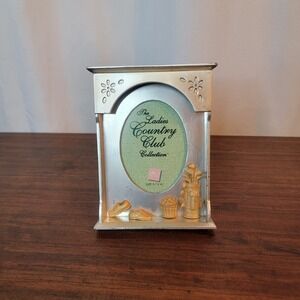 Russ‎ Berrie Ladies Country Club Collection Golf Shoes Picture Frame Clubs Balls